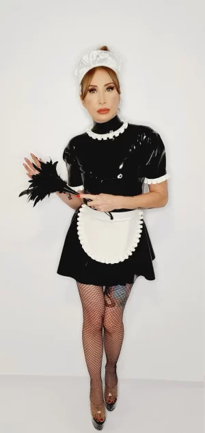 Dress Maid servant in Latex