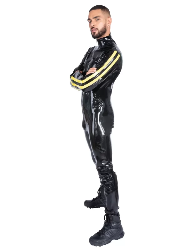 Yellow Striped Latex Casuit