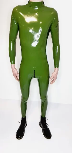 Combination Catsuit latex Seluny men