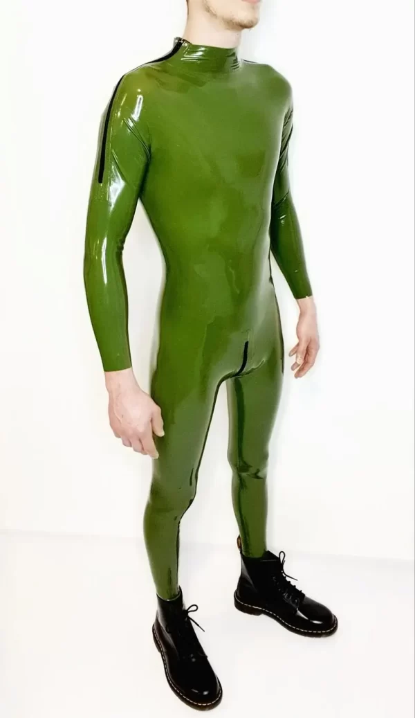 Combination Catsuit latex Seluny men