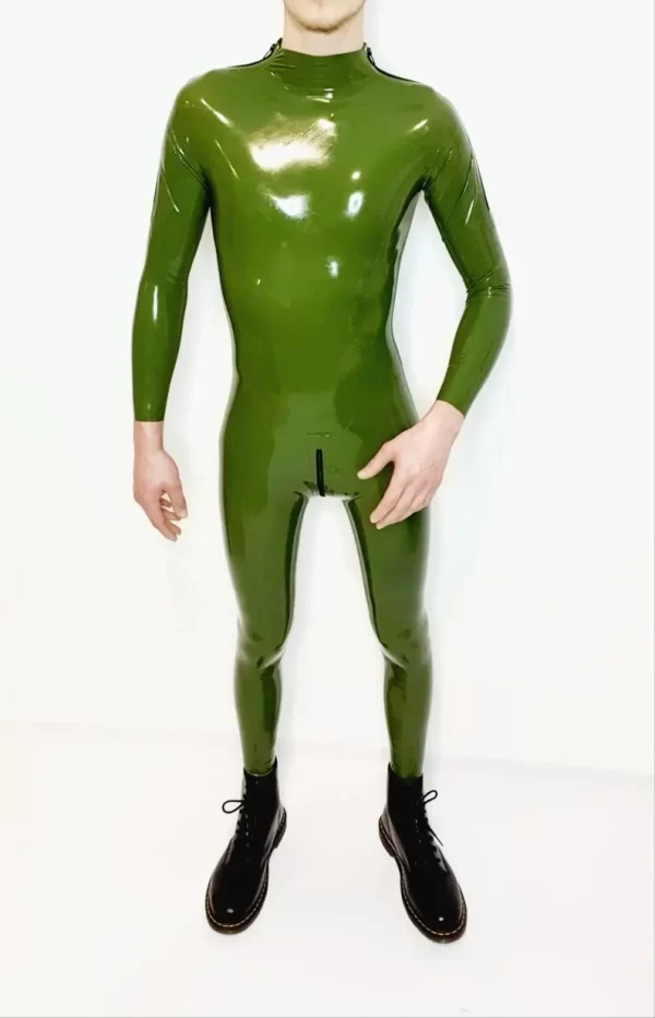 Combination Catsuit latex Seluny men