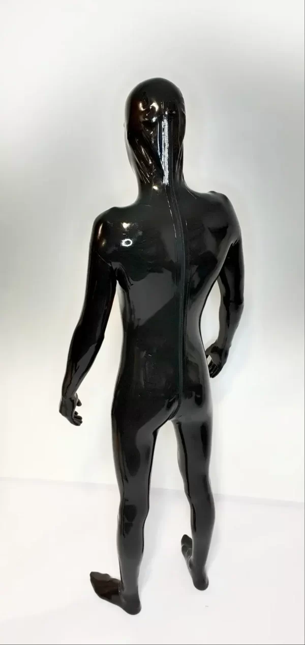 Combination Catsuit latex integral Full Cover Zentai Gummi