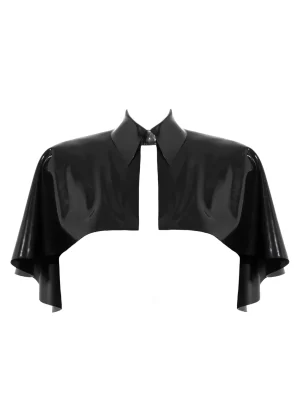 Latex Shrug with a high collar