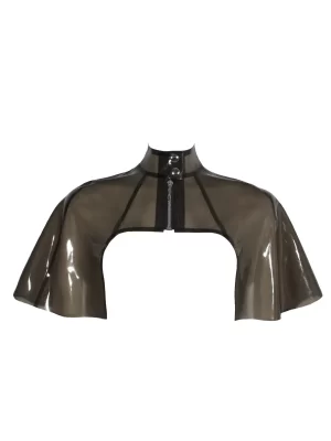 High Collar Latex Cape