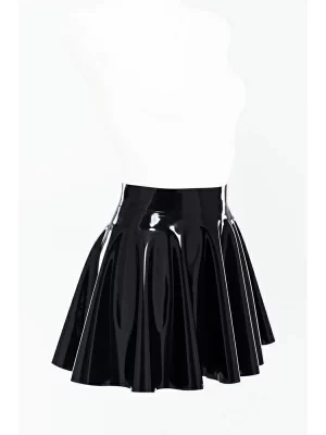 Latex Knee-Length Skirt