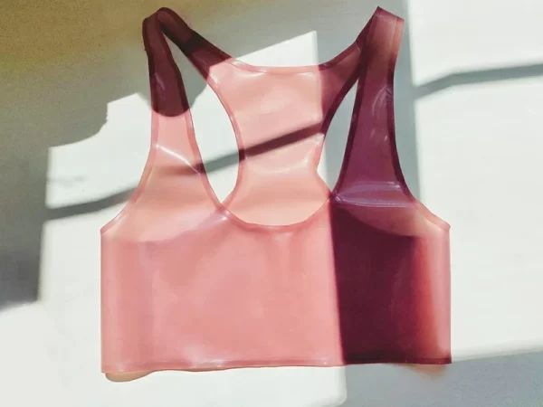 Latex sports style bralet