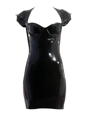 Length latex dress