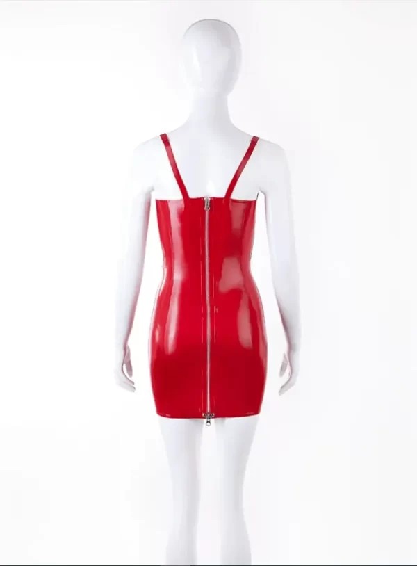 Casandra Cup Latex Mini Dress