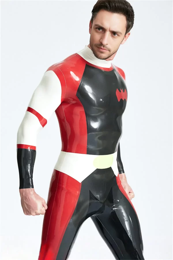 Male Cdr Batwing Back Zip Catsuit