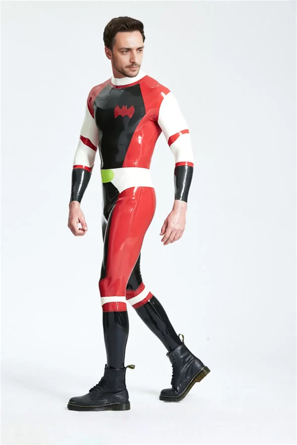 Male Cdr Batwing Back Zip Catsuit