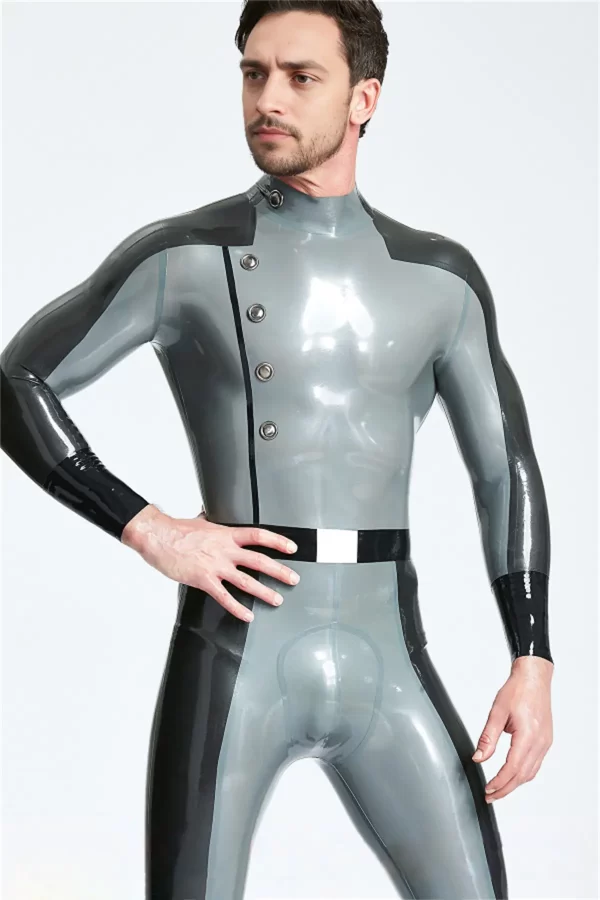 Male Flight Commander Latex Catsuit