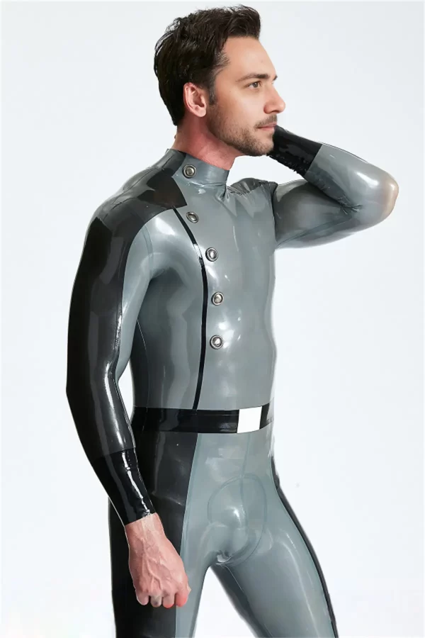 Male Flight Commander Latex Catsuit