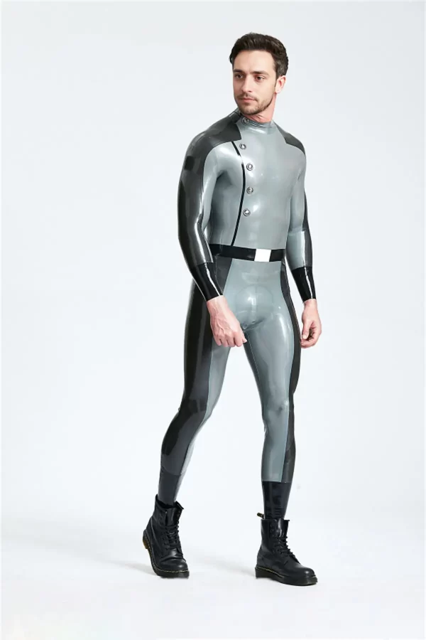 Male Flight Commander Latex Catsuit