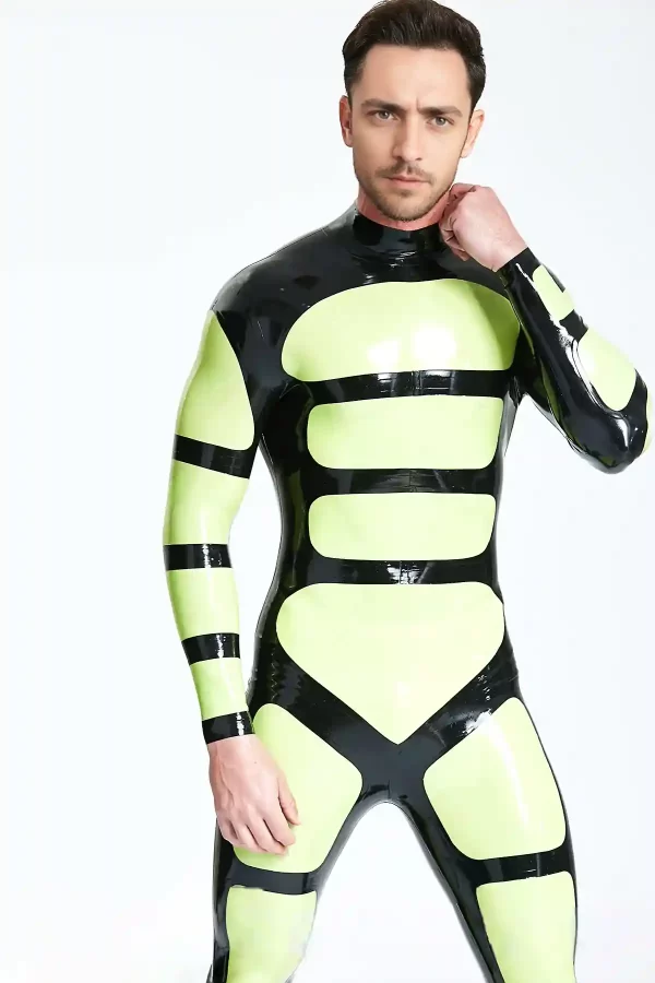 Male Strapper Rubber Catsuit