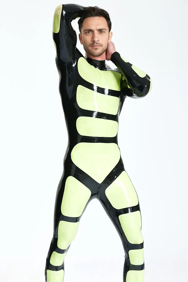 Male Strapper Rubber Catsuit