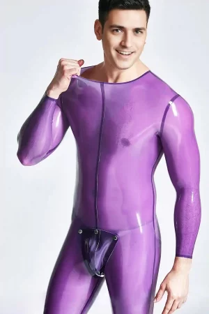 Male Sleekness Basic Neck Entry Latex Catsuit