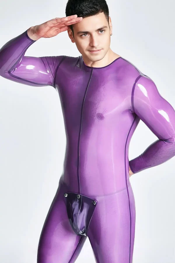 Male Codpiece Neck Entry Catsuit