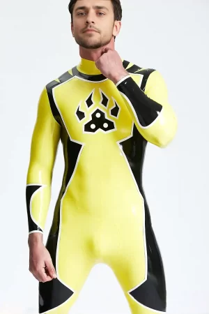 Male Galactica Back Zip Catsuit