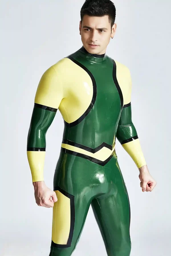 Male Ball-Gamer Back Zipper Catsuit