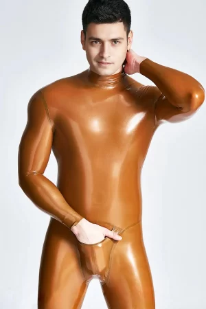 Male Muscle Chest Codpiece Catsuit