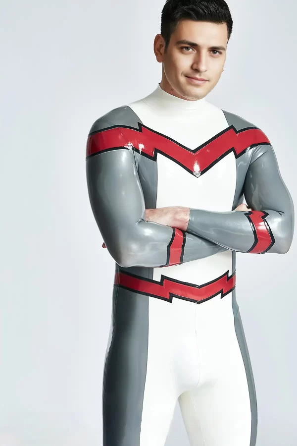 Male Firebolt Back Zipper Catsuit