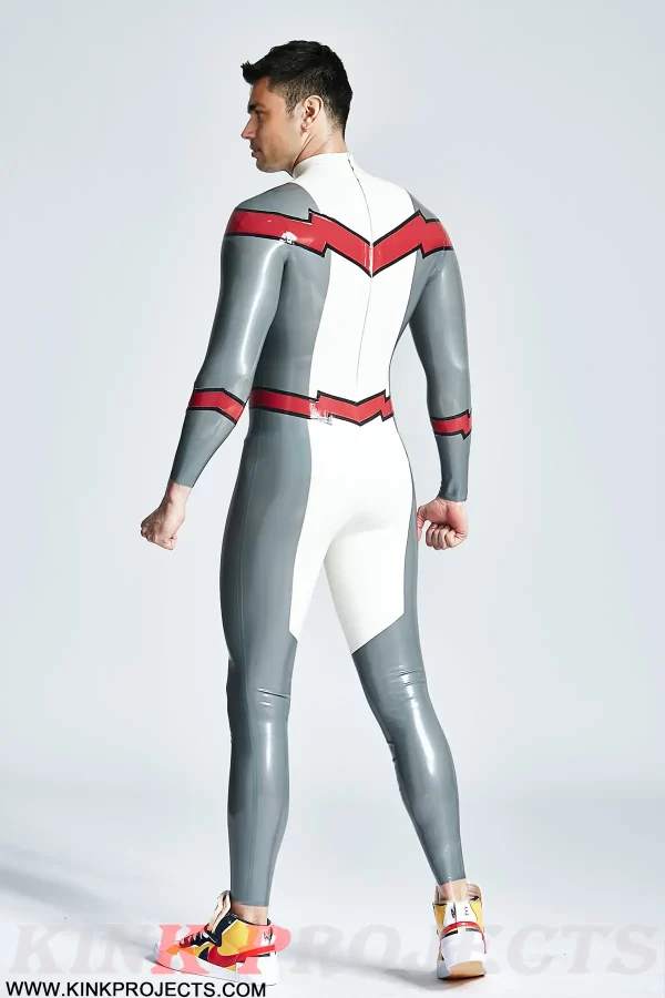 Male Firebolt Back Zipper Catsuit