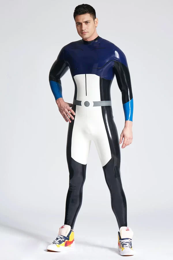 Male Skylar Back Zipper Catsuit - Latexcharms