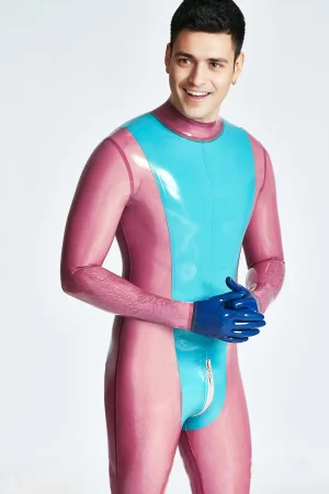 Male Victorious Back Zipper Catsuit