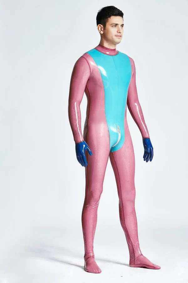 Male Vulcan Neck Entry Catsuit With Feet & Gloves