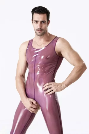 Male Open Bum Singlet Suit