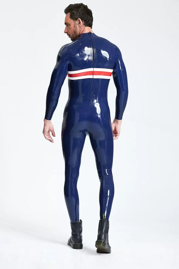 Male Patriotic Cross Catsuit