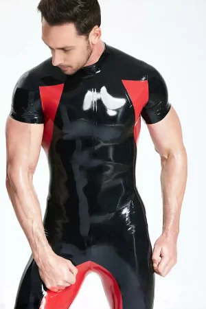 Male Sleeveless Codpiece Muscle Catsuit