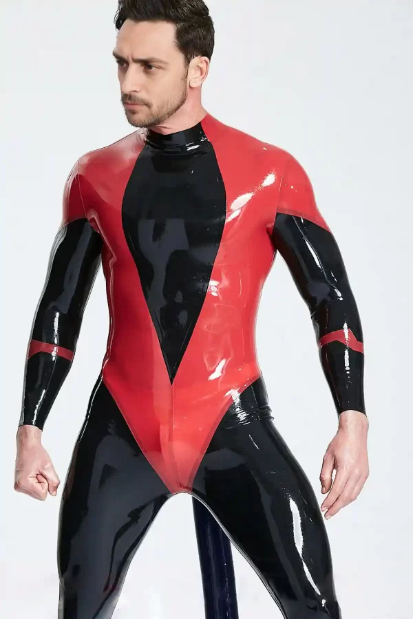 Male Devil-May-Care Inflated Tail Catsuit