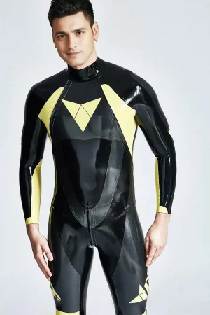 Male Orbiton Front-Zip Latex Catsuit