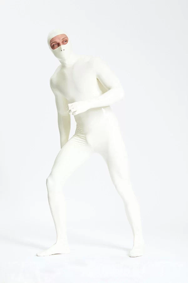 Male Eyes-entry Zipperless Gimp Latex Catsuit