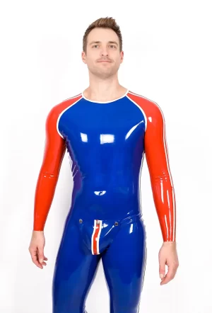 Male Orbiton Front-Zip Latex Catsuit