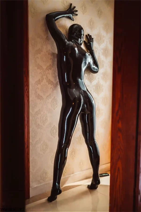 Male Stealth Two-pieces Fully-Enclosed Catsuit