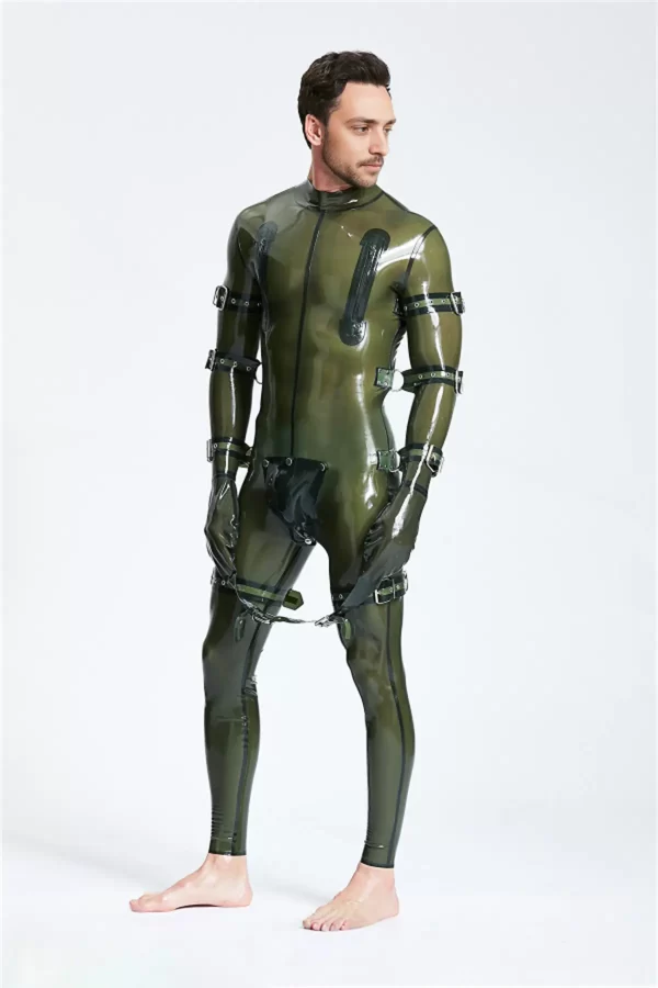 Male Multi-Use Bondage Codpiece Catsuit