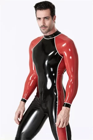 Male Catcher Latex Catsuit