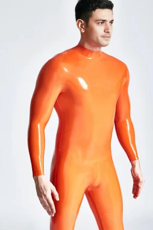 Male Mr Muscles Front-zip Latex Catsuit