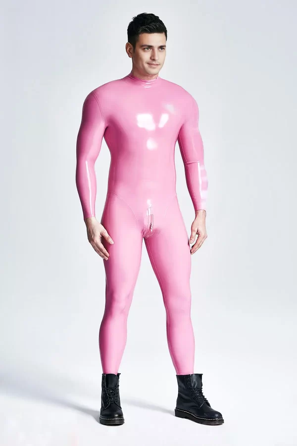 Male Standard Back Zip Latex Catsuit