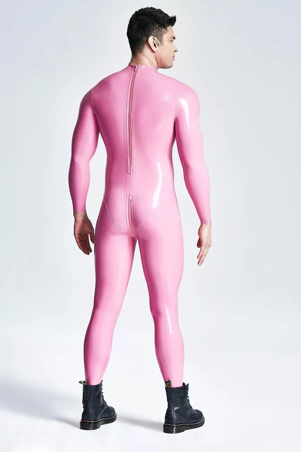 Male Standard Back Zip Latex Catsuit