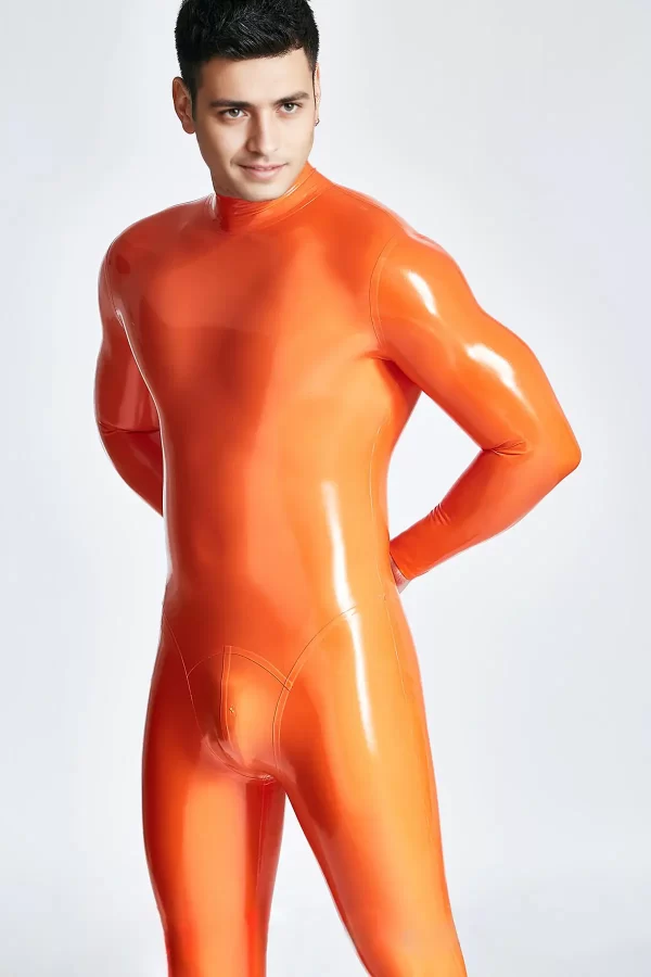 Male Standard Back Zip Latex Catsuit