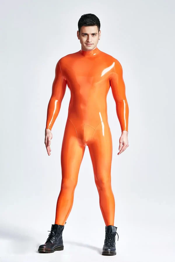 Male Standard Back Zip Latex Catsuit