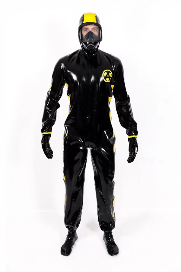 Male Zombie Biohazard Haz Mat Style Latex Protection Suit