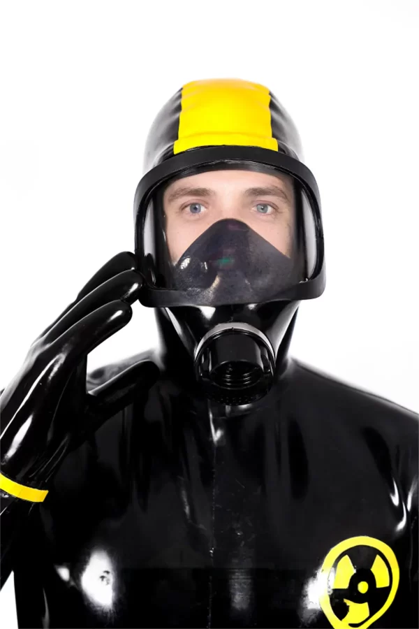 Male Zombie Biohazard Haz Mat Style Latex Protection Suit