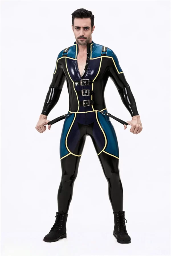 Male Blue Badge Gendarme Style Catsuit