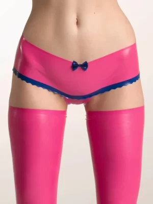 latex panties with bow rubber lingerie sexy hot cute