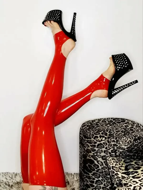 Stockings latex Classix Footless Caliper