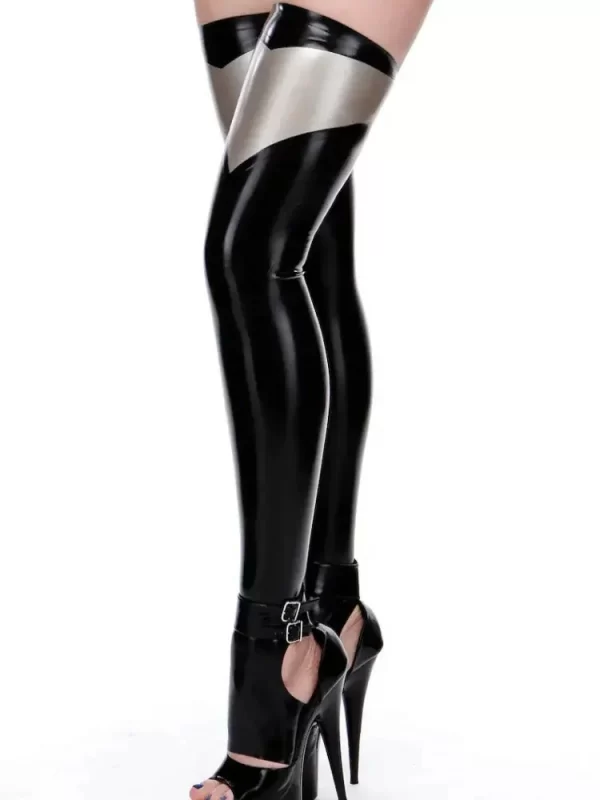 Morgana Toeless Latex Stockings